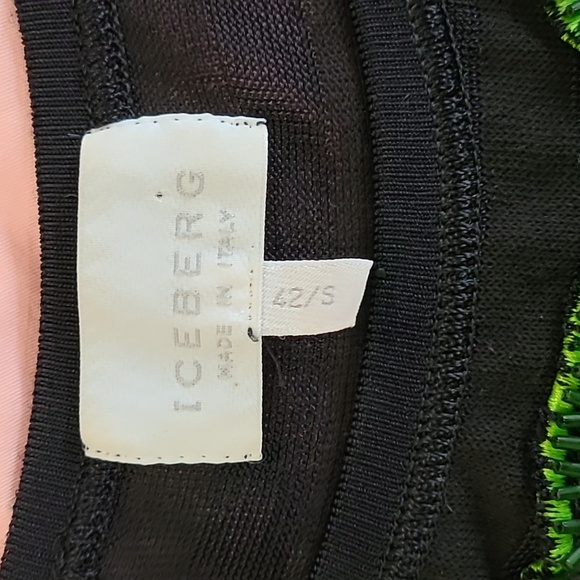 Vintage iceberg sequined palmtree mesh top - Picture 3 of 6